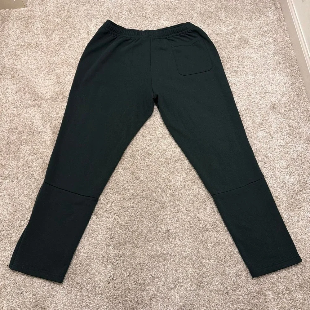 Adidas Zip Leg Track Pants | Dark Green | XL